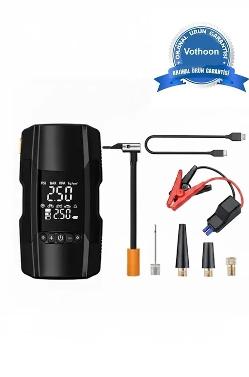 Şarjlı 10.000 Mah Akıllı Dijital Lastik Şişirme Pompası | 150 Psı | 12v Akü Şarj Takviyeli Fiyatı, Yorumları ve Özellikleri