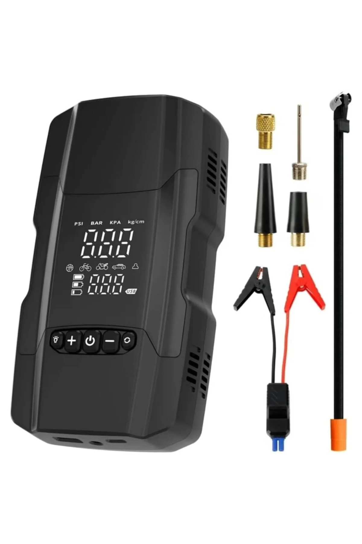 Şarjlı 10.000 Mah Akıllı Dijital Lastik Şişirme Pompası | 150 PSI