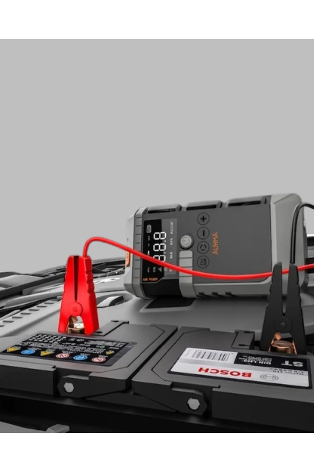 Şarjlı 12000 Mah Araç Akü Takviye Ve Hava Kompresörü 4’Ü 1 Arada