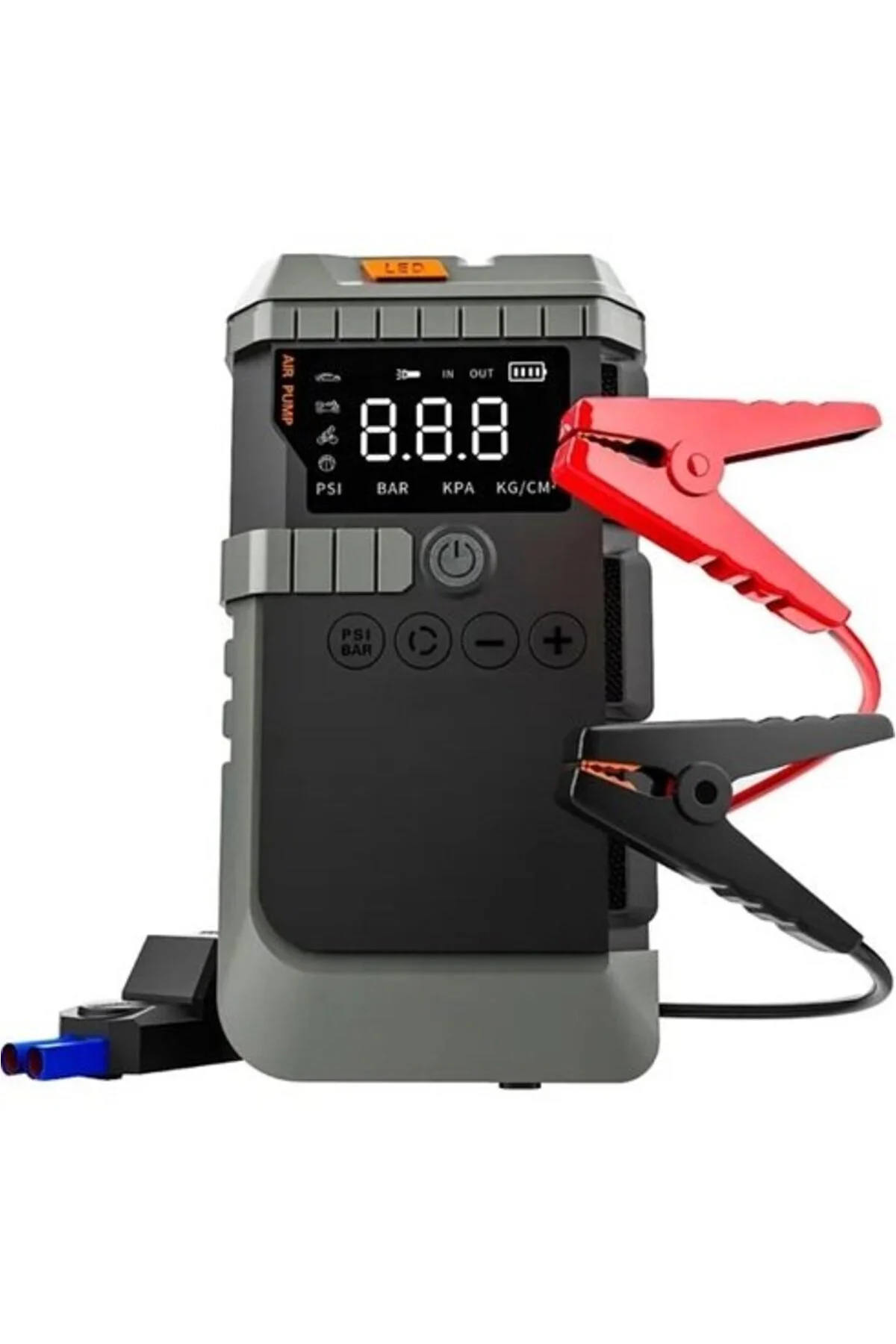Şarjlı 12.000 Mah Taşınabilir Çanta Araç Akü Şarj Takviyeli Işıkl