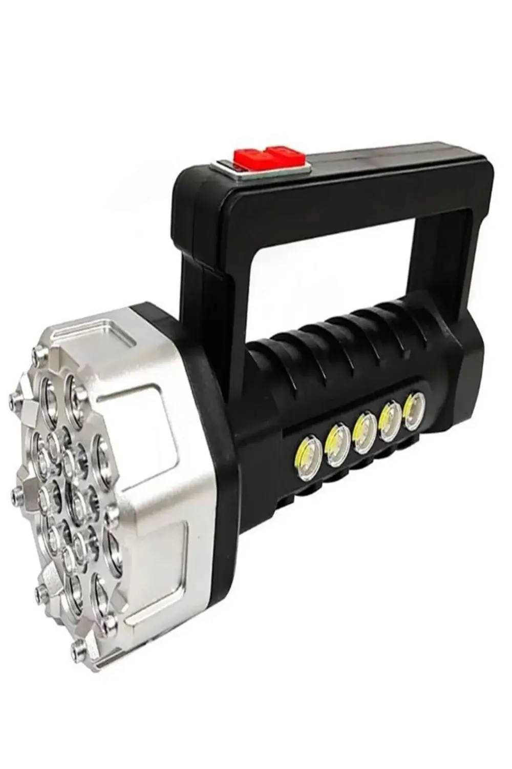 Şarjlı 17 Ledli Ultra Güçlü Profesyonel El Feneri Şarj Göstergeli