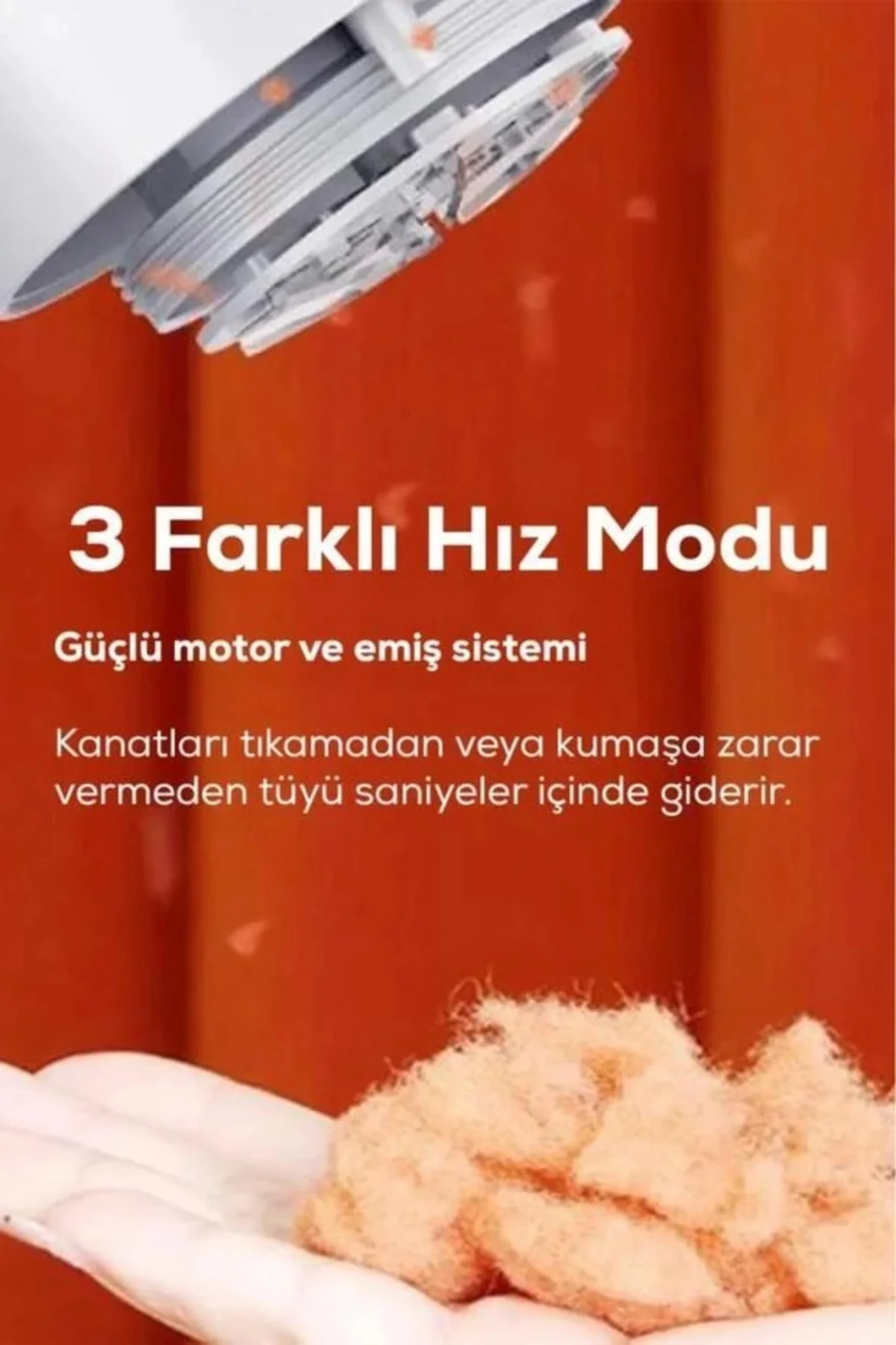 Şarjlı 2 Hızlı 6 Bıçaklı Tüy ve Tiftik Temizleme Makinesi Şarjlı 2 Hızlı 6 Bıçaklı Tüy ve Tiftik Temizleme Makinesi - Görsel 3