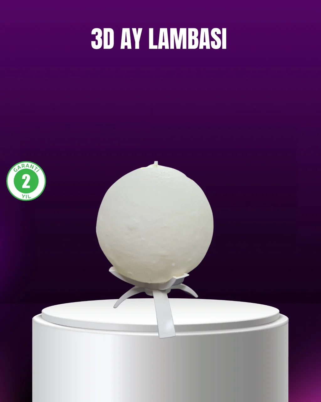 Şarjlı 3d Baskılı 16 Renk Ay Lambası Stand Diğer