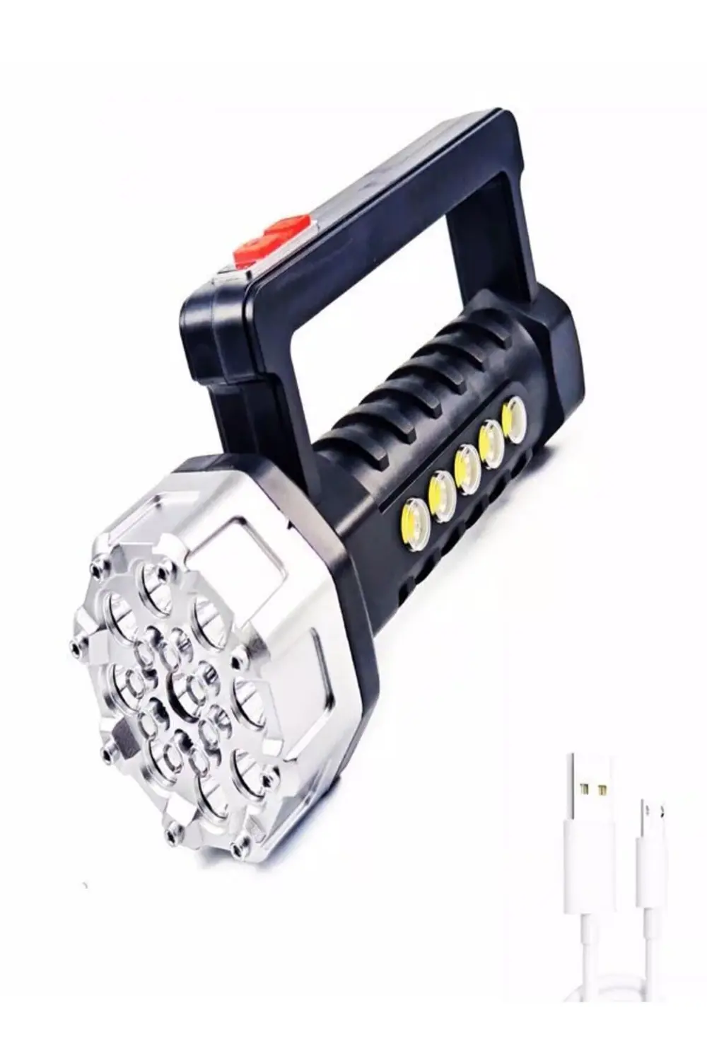 Şarjlı 4 Fonksiyonlu Acil Durum Feneri Deprem Çantasına Uygun Su