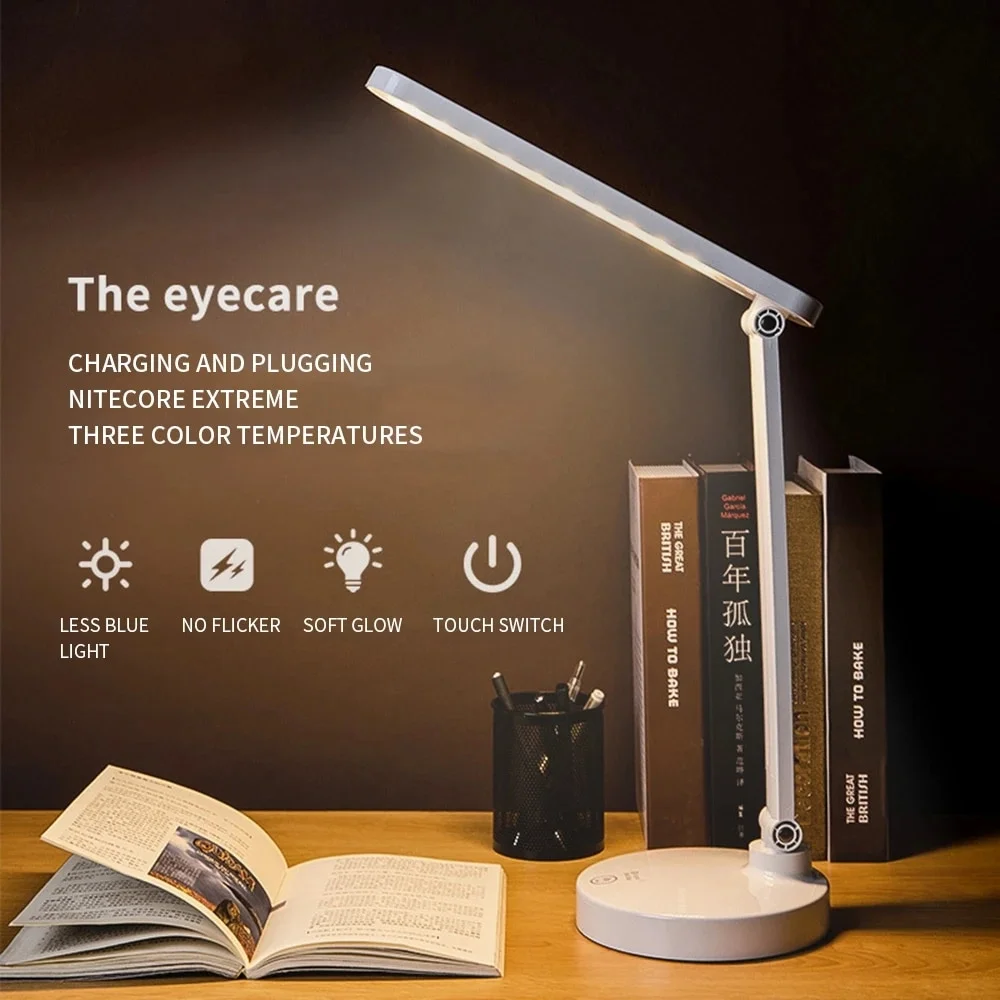 Şarjlı 40 Led Çalışma Okuma Işığı Kademeli Masa Lambası Ayarlanabilir Renk Tonu Ve Parlaklık Ps-1912 Şarjlı 40 Led Çalışma Okuma Işığı Kademeli Masa Lambası Ayarlanabilir Renk Tonu Ve Parlaklık Ps-1912