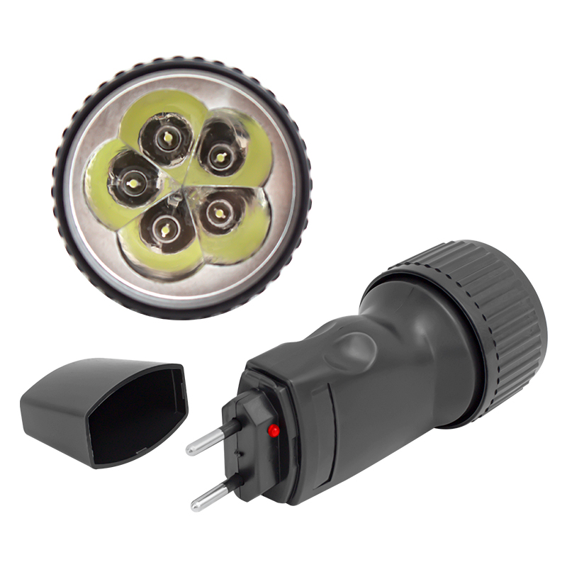ŞARJLI 5 POWER LEDLİ EL FENERİ (4741)