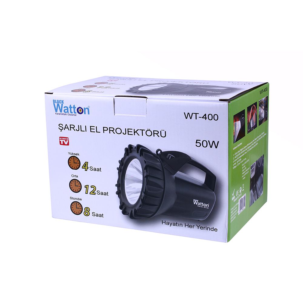 Şarjlı 50 W Büyük Fener Watton Wt-400 TdrTR