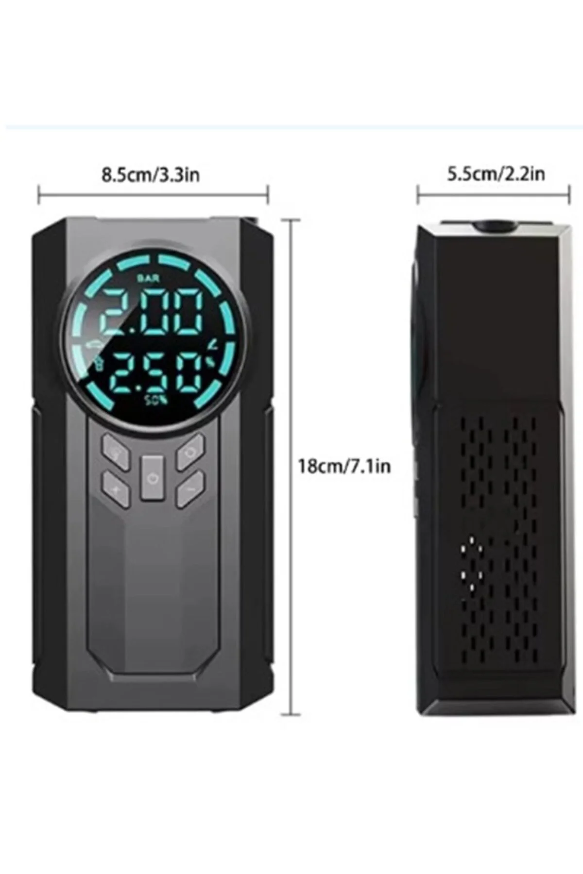 Şarjlı 8.000 Mah Taşınabilir Çanta Araç Akü Şarj Takviyeli Işıklı