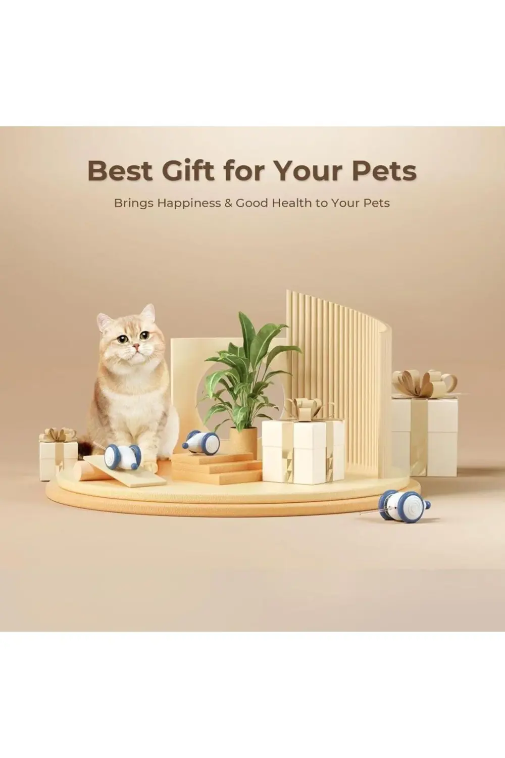 Şarjlı Akıllı İneraktif Kedi Fare Oyuncağı Mavi 6X5X3,6 Cm