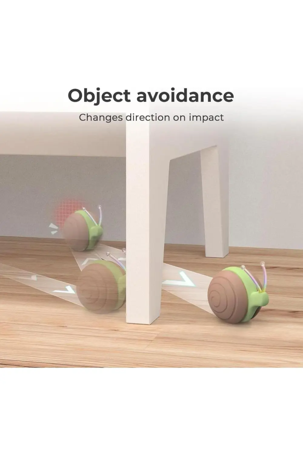 Şarjlı Akıllı İneraktif Kedi Salyangoz Oyuncağı 7X5X5,8 Cm