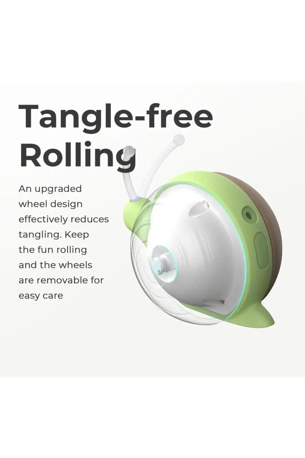 Şarjlı Akıllı İneraktif Kedi Salyangoz Oyuncağı 7X5X5,8 Cm