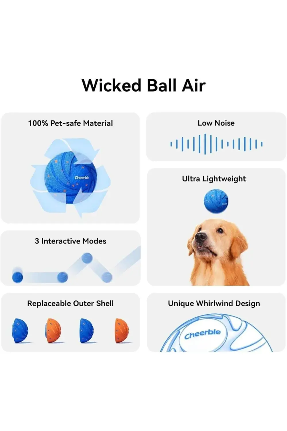 Şarjlı Akıllı İneraktif Köpek Top Oyuncağı Mavi 7X7X7 Cm Şarjlı Akıllı İneraktif Köpek Top Oyuncağı Mavi 7X7X7 Cm