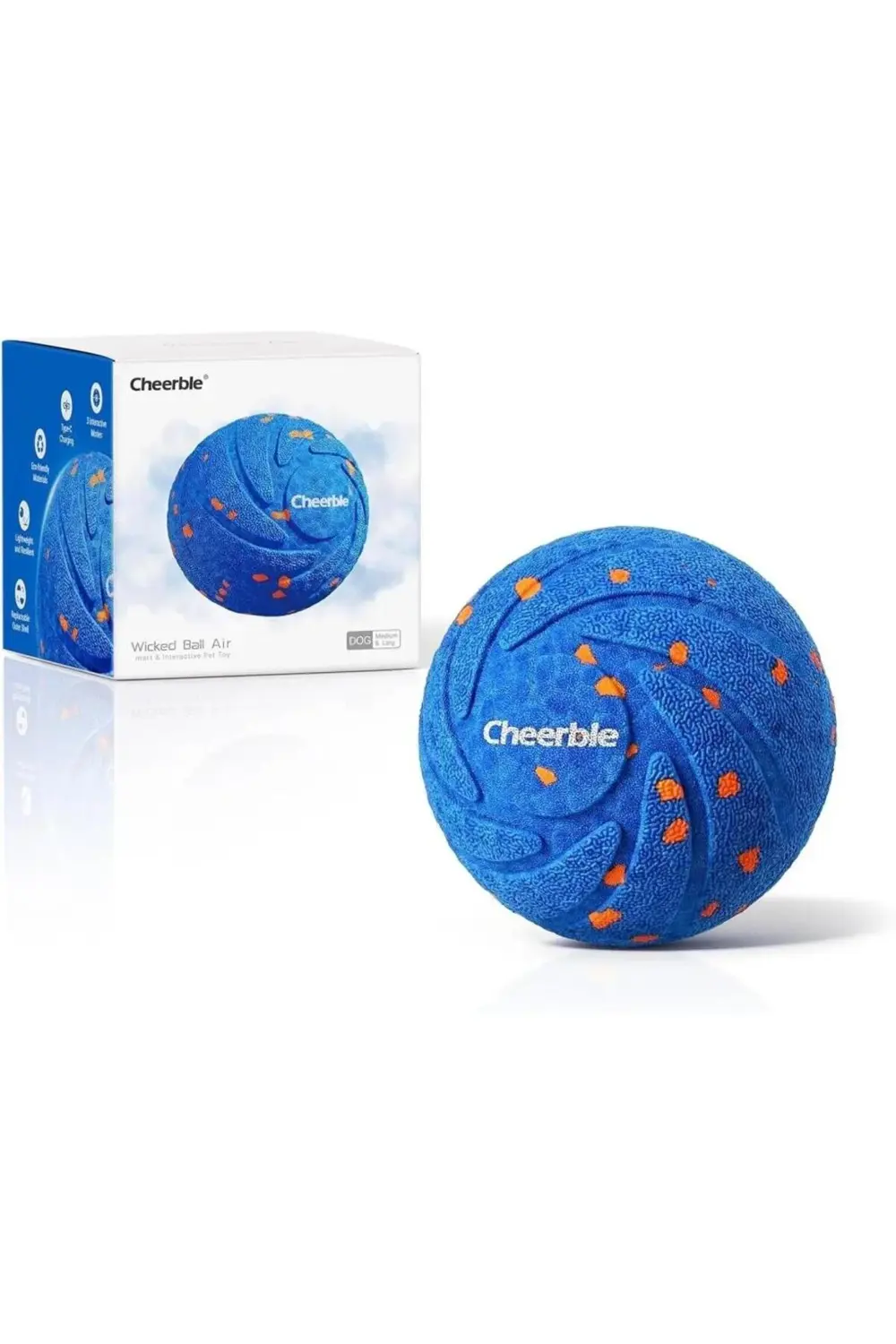 Şarjlı Akıllı İneraktif Köpek Top Oyuncağı Mavi 7X7X7 Cm Şarjlı Akıllı İneraktif Köpek Top Oyuncağı Mavi 7X7X7 Cm