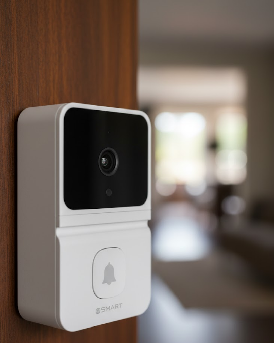 Şarjlı Akıllı Kapı Zili 85° Geniş Açı Mobil Bildirimli