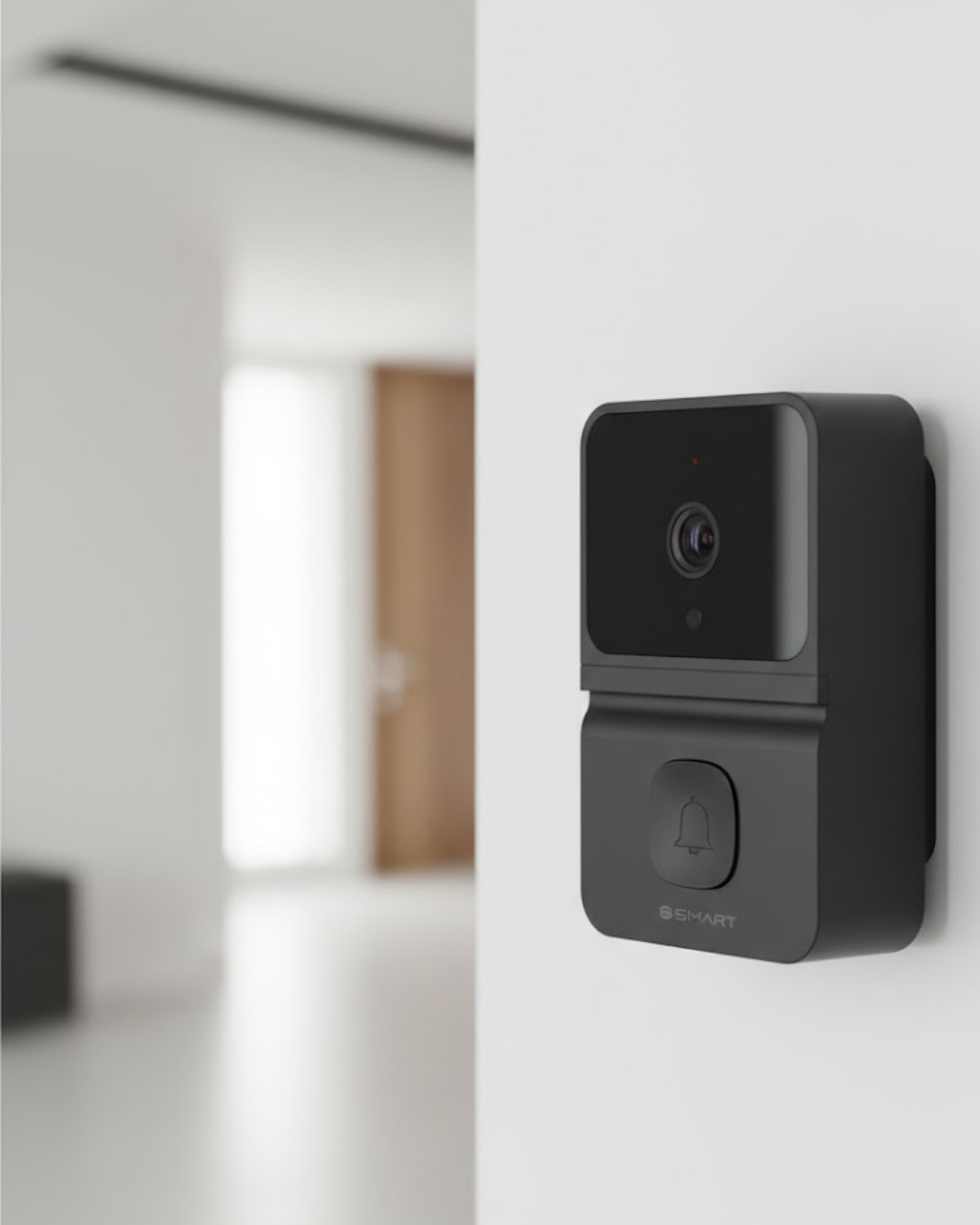 Şarjlı Akıllı Kapı Zili 800 mAh Bataryalı Mobil Bildirimli