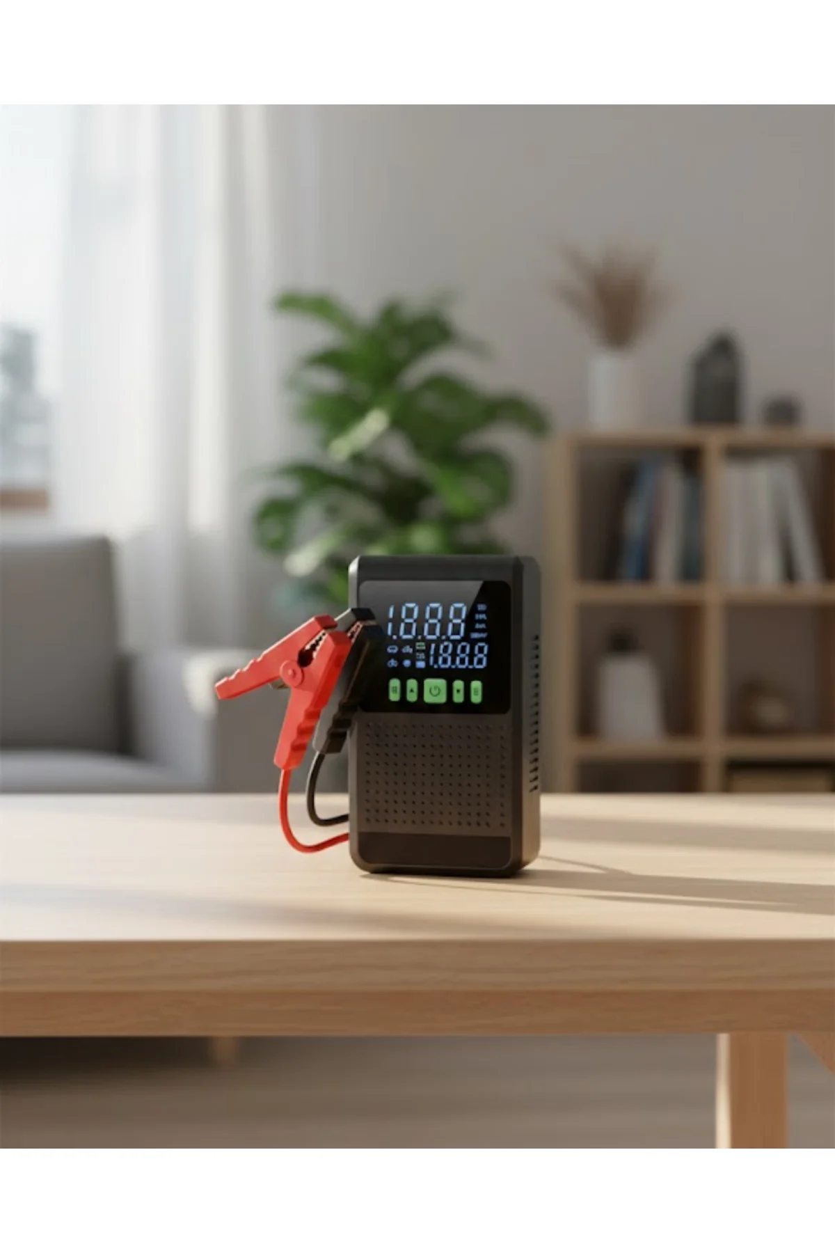 Şarjlı Araç Akü Takviyeli Hava Pompası Powerbank Özellikli