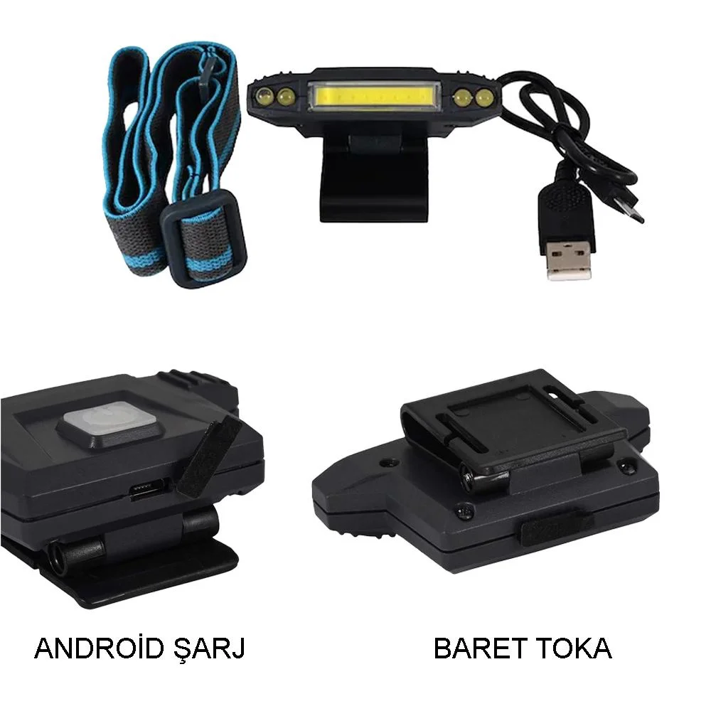 Şarjlı Baret Lambası Wt-606 — 100m Menzilli COB+4 LED Kafa Lambası | 5 Saat Çalışma Süresi Fiyatı, Yorumları ve Özellikleri