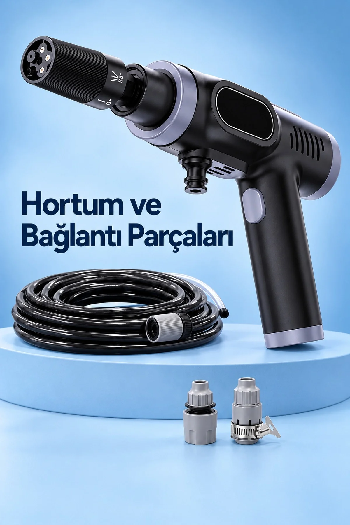 Şarjlı Basınçlı Oto Yıkama Makinesi Taşınabilir Çantalı Set - Görsel 5