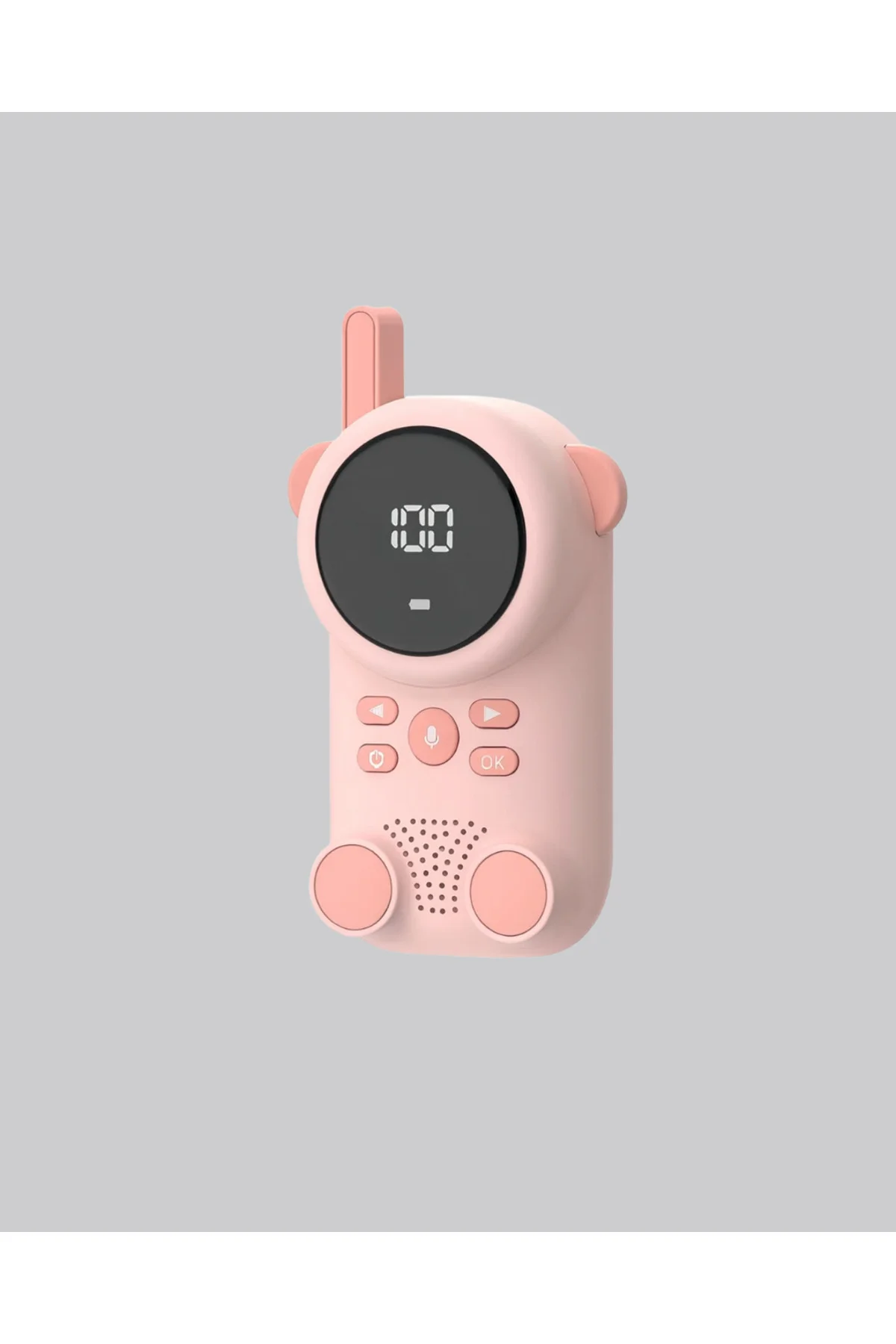 Şarjlı Bebek Telsizi Uzun Mesafe 22 Kanal LCD Ekran VOX Modu 400 mAh