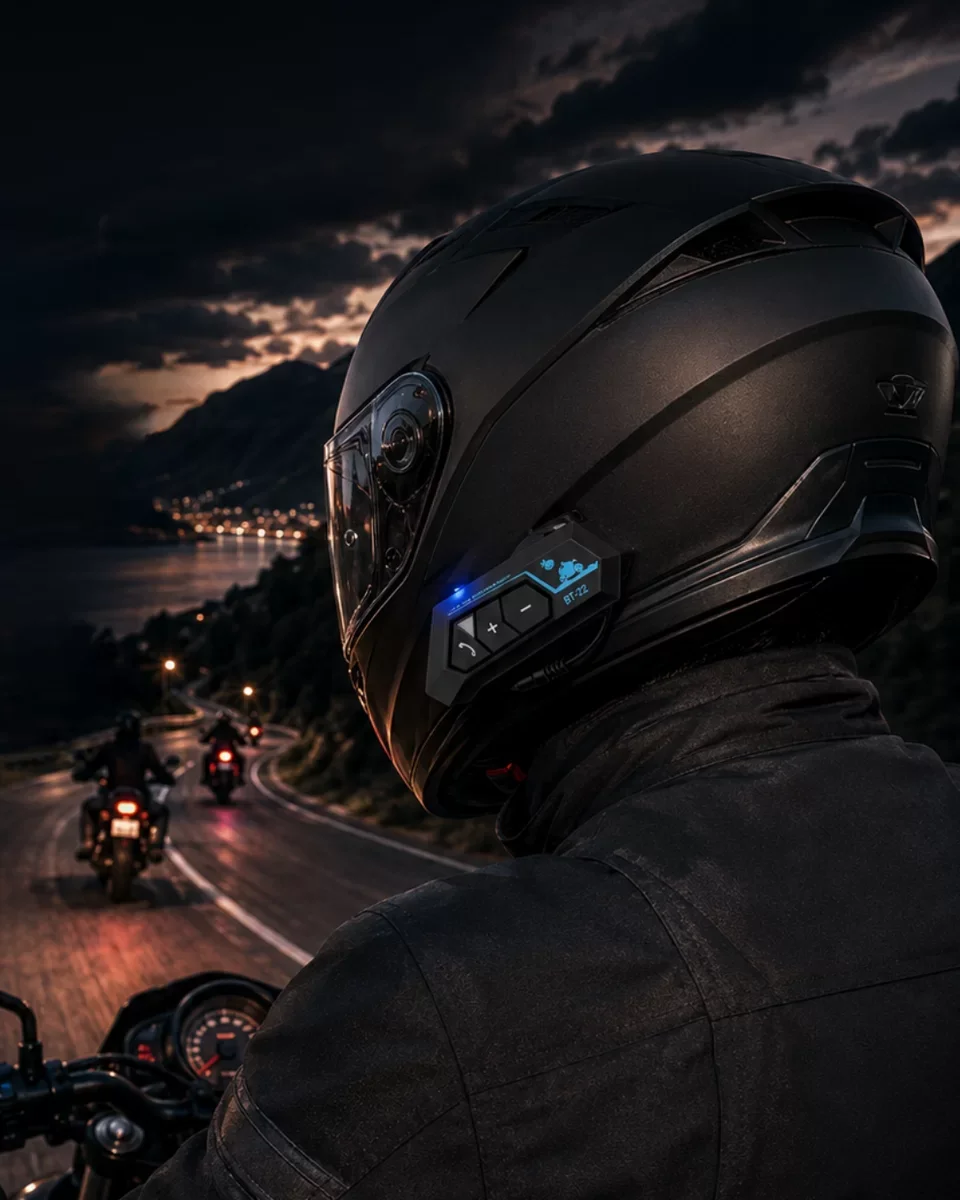 Şarjlı Bluetooth Kask Kulaklığı: Intercom, Navigasyon ve Müzik Desteği ile Güvenli Sürüş