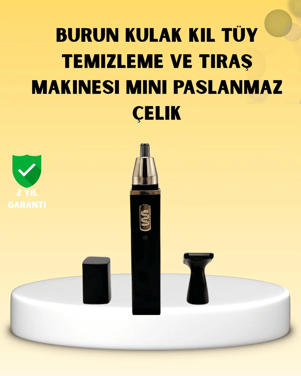 Şarjlı Burun ve Kulak Kılı Temizleme Cihazı - Sessiz ve Kablosuz Tüy Kesme