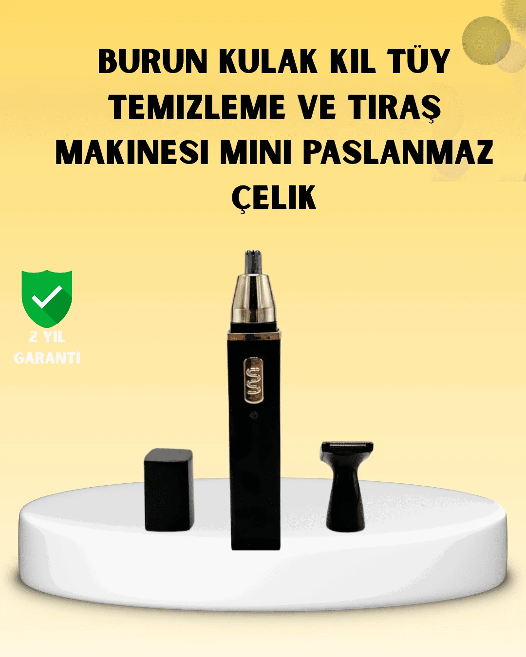 Şarjlı burun ve kulak kılı temizleme cihazı