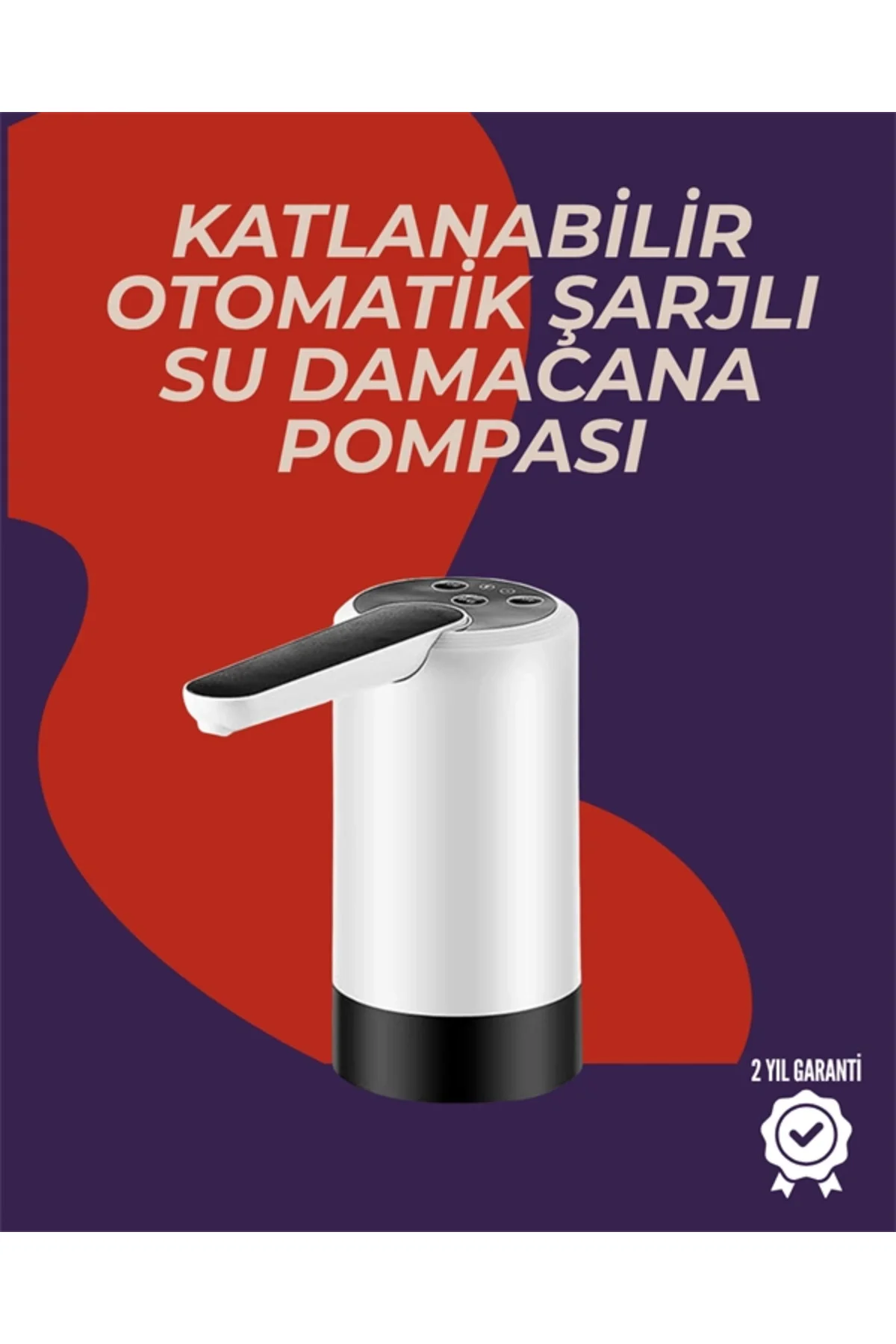 Şarjlı Damacana Su Pompası Otomatik ve Taşınabilir