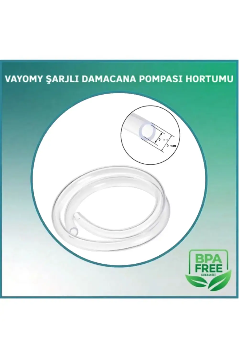 Şarjlı Damacana Su Pompası Hortumu 55cm x 2 ADET Yedek Hortum