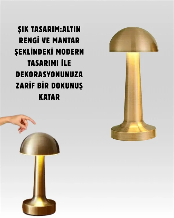 Şarjlı Dimmerli LED Masa Lambası – 4-8 Saat Aydınlatma Yeni Nesil
