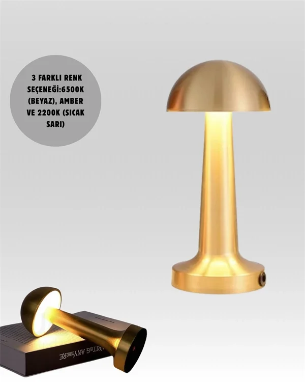 Şarjlı Dimmerli LED Masa Lambası – 4-8 Saat Aydınlatma Yeni Nesil
