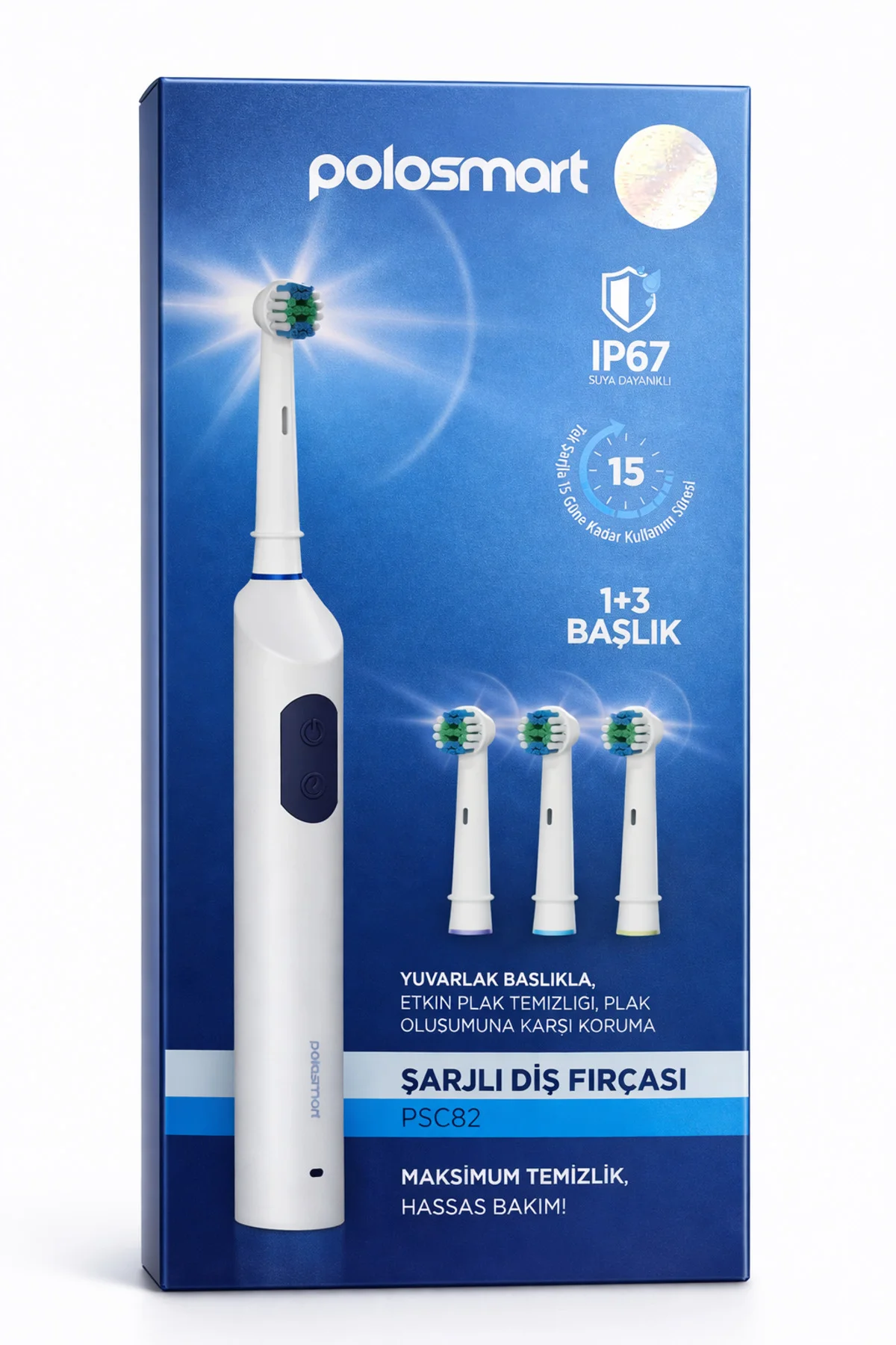 Şarjlı Diş Fırçası PSC82 Navy + Hediye Şarjlı Diş Fırçası(PSC74-P