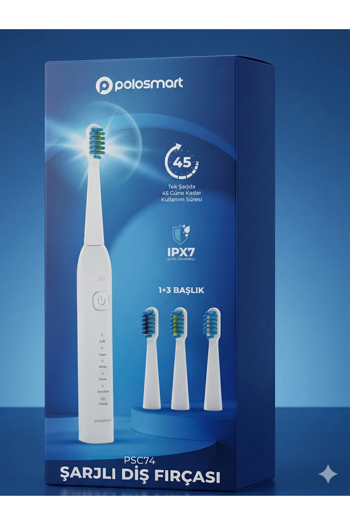 Şarjlı Diş Fırçası PSC83 Siyah + Hediye Şarjlı Diş Fırçası(PSC74-