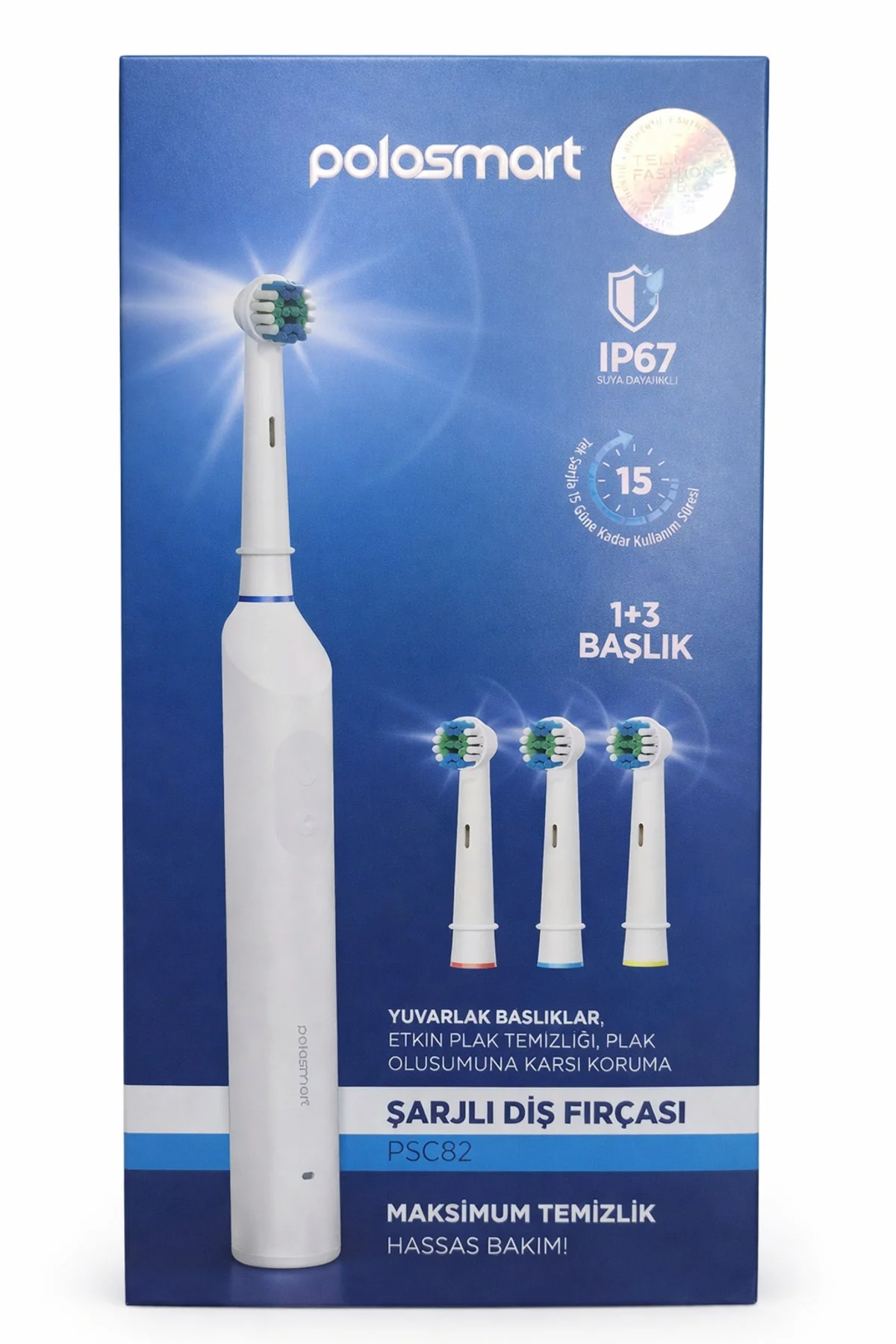 Şarjlı Diş Fırçası PSC82 Beyaz Suya Dayanıklı Şarjlı Diş Fırçası PSC82 Beyaz Suya Dayanıklı