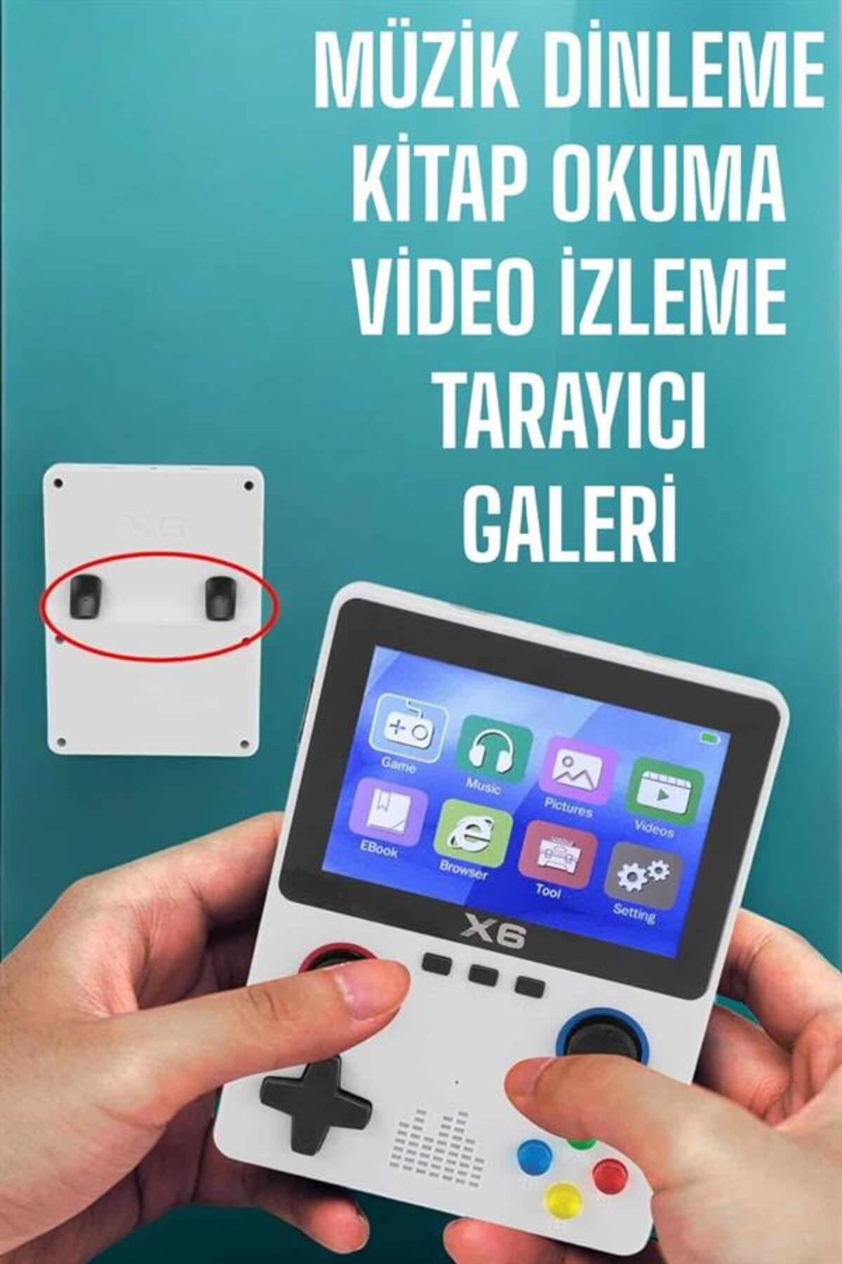 Şarjlı El Atarisi 3.5 İnç Ekran Kitap Okuma, Müzik Dinleme Ve Vid