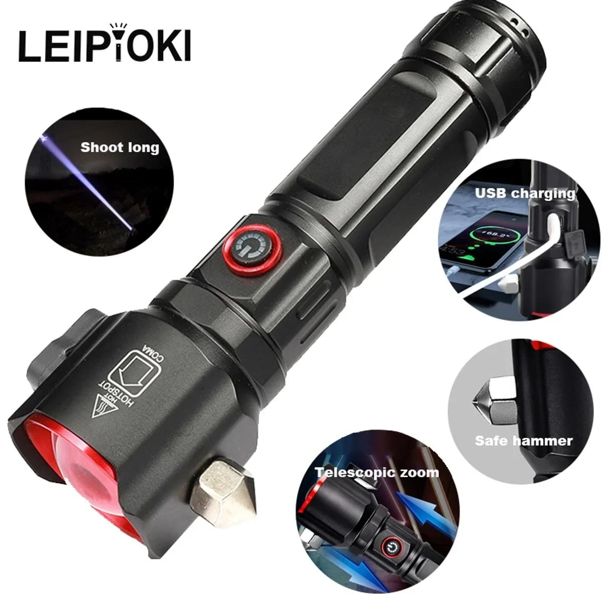 Şarjlı El Feneri  Yüksek Güçlü Led Işık Usb İle Şarj Escape Rescue Bx40 Fiyatı, Yorumları ve Özellikleri