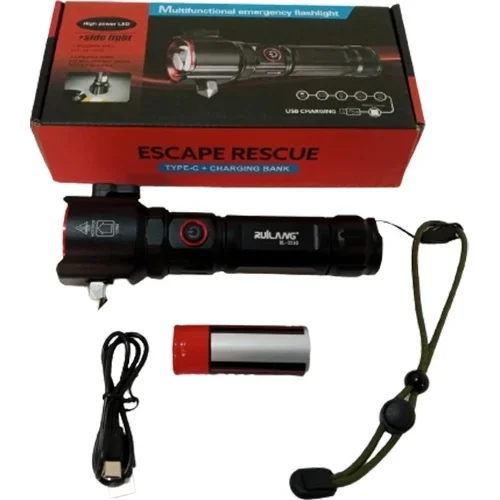 Şarjlı El Feneri  Yüksek Güçlü Led Işık Usb İle Şarj Escape Rescue Bx40 Fiyatı, Yorumları ve Özellikleri