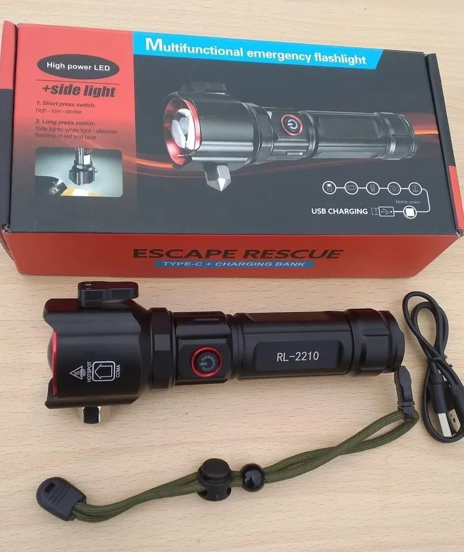 Şarjlı El Feneri  Yüksek Güçlü Led Işık Usb İle Şarj Escape Rescue Bx40 Fiyatı, Yorumları ve Özellikleri
