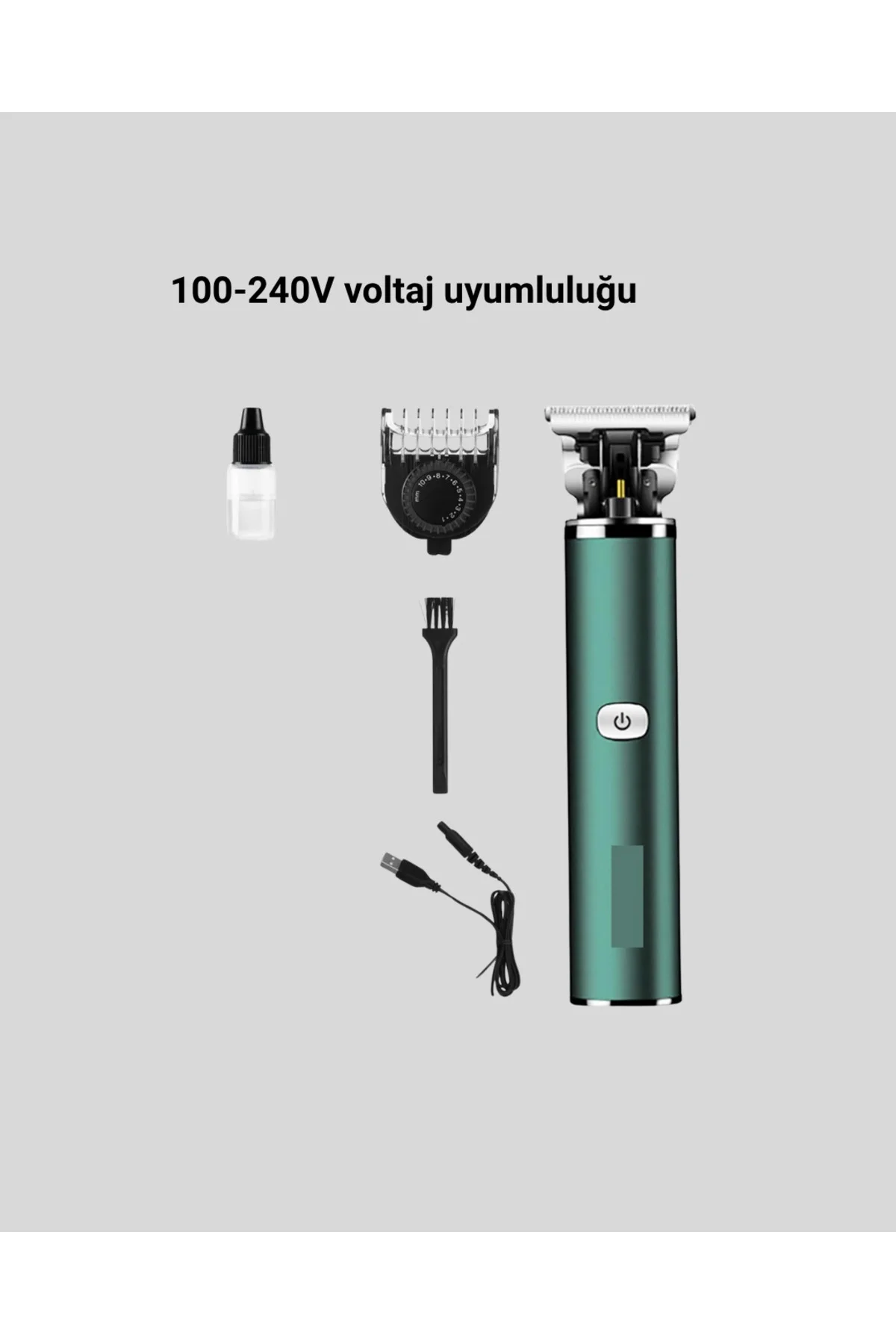 Şarjlı Erkek Tıraş Makinesi – 180 Dakika Pil Ömrü, 2.5 Saat Hızlı Şarj, USB ve Powerbank Uyumlu