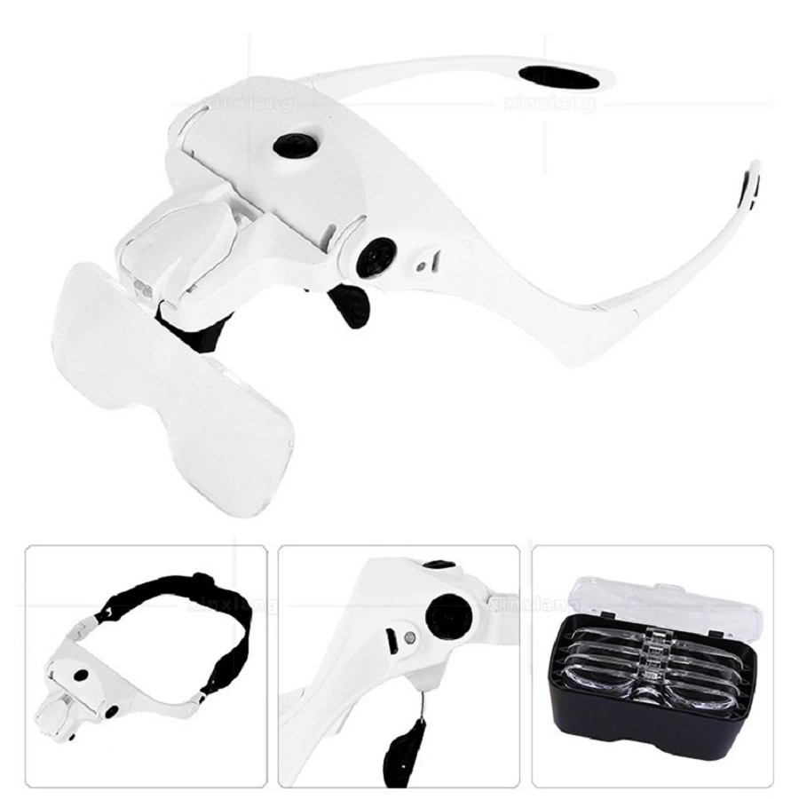 Just Cheap Store Şarjli Gözlük Büyüteç Çalişma Büyüteci 5 Lensli 9892B2c