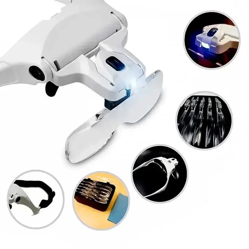Şarjlı Gözlük Büyüteç – 5 Lensli LED'li Çalışma Büyüteci (1x/1.5x/2x/2.5x/3.5x) Fiyatı, Yorumları ve Özellikleri