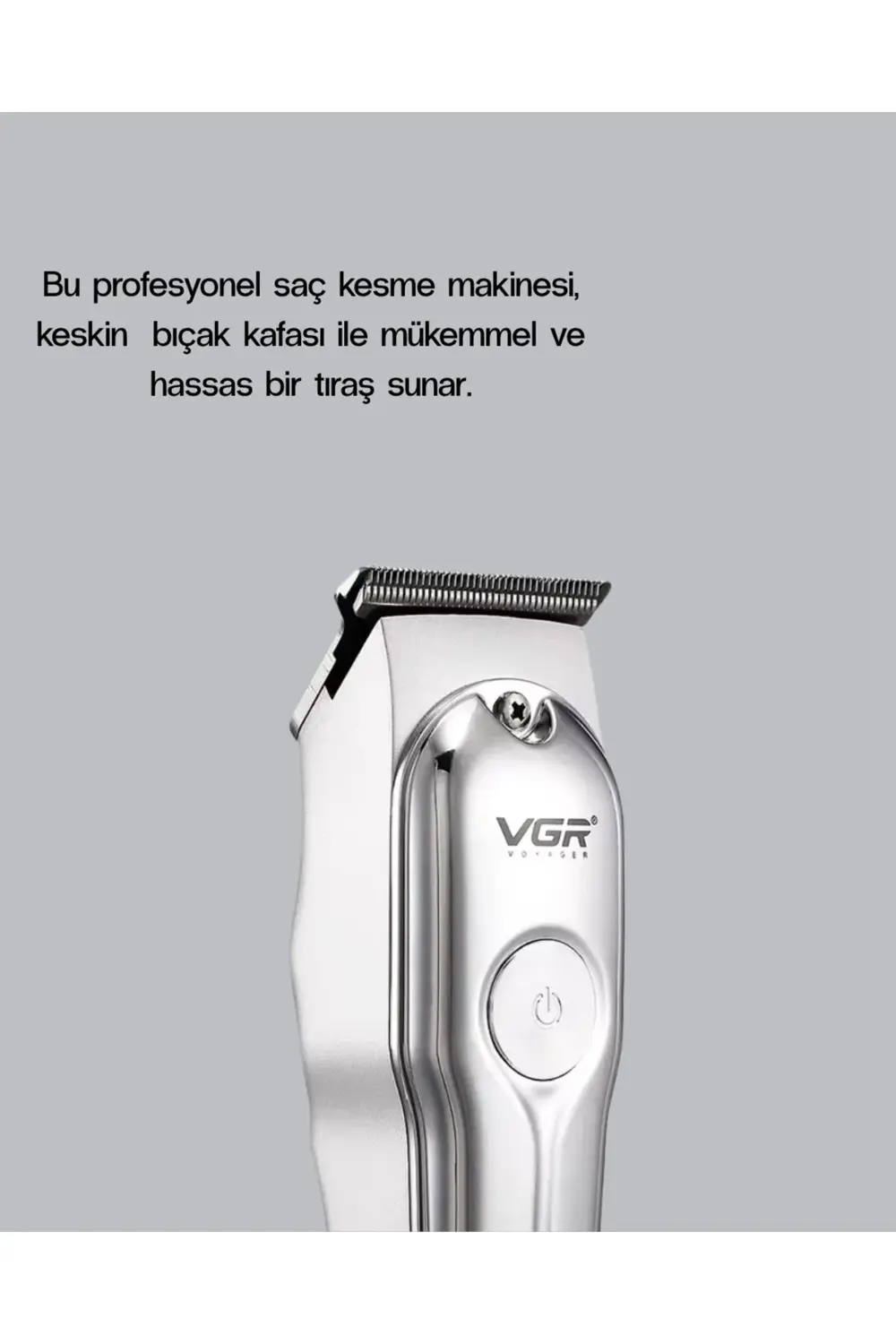 Şarjlı Gümüş Tıraş Makinesi – 3 Farklı Başlıklı 120 Dakika Çalışm