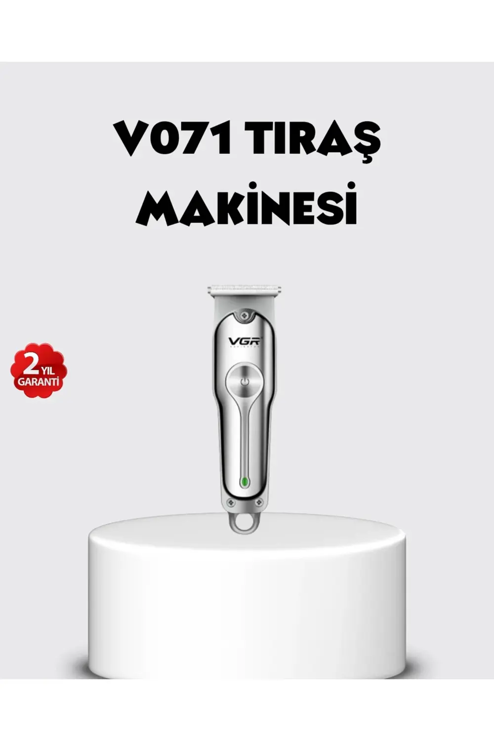 Şarjlı Gümüş Tıraş Makinesi – 3 Farklı Başlıklı 120 Dakika Çalışm