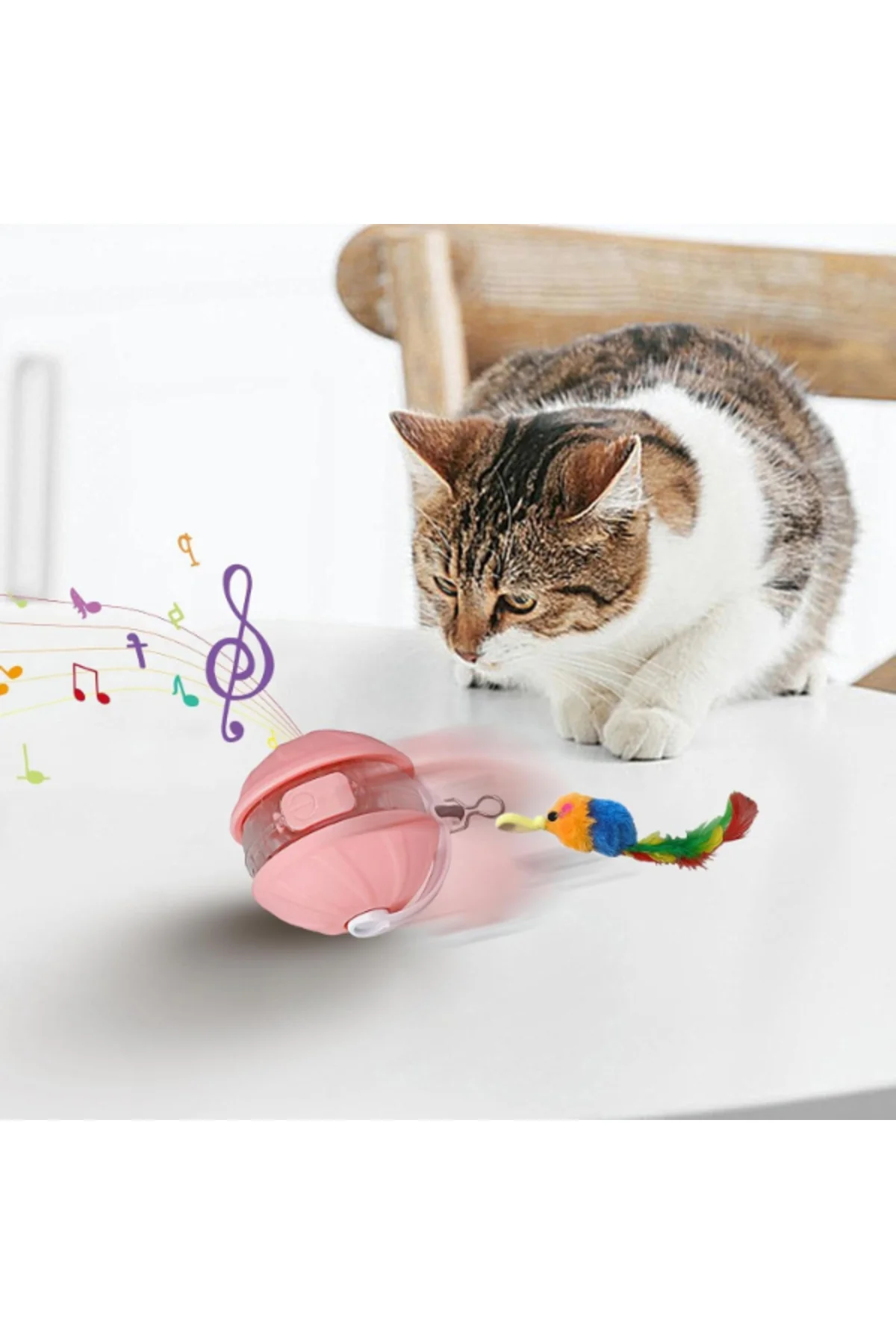 Şarjlı Hareketli Kedi Topu Oyuncak