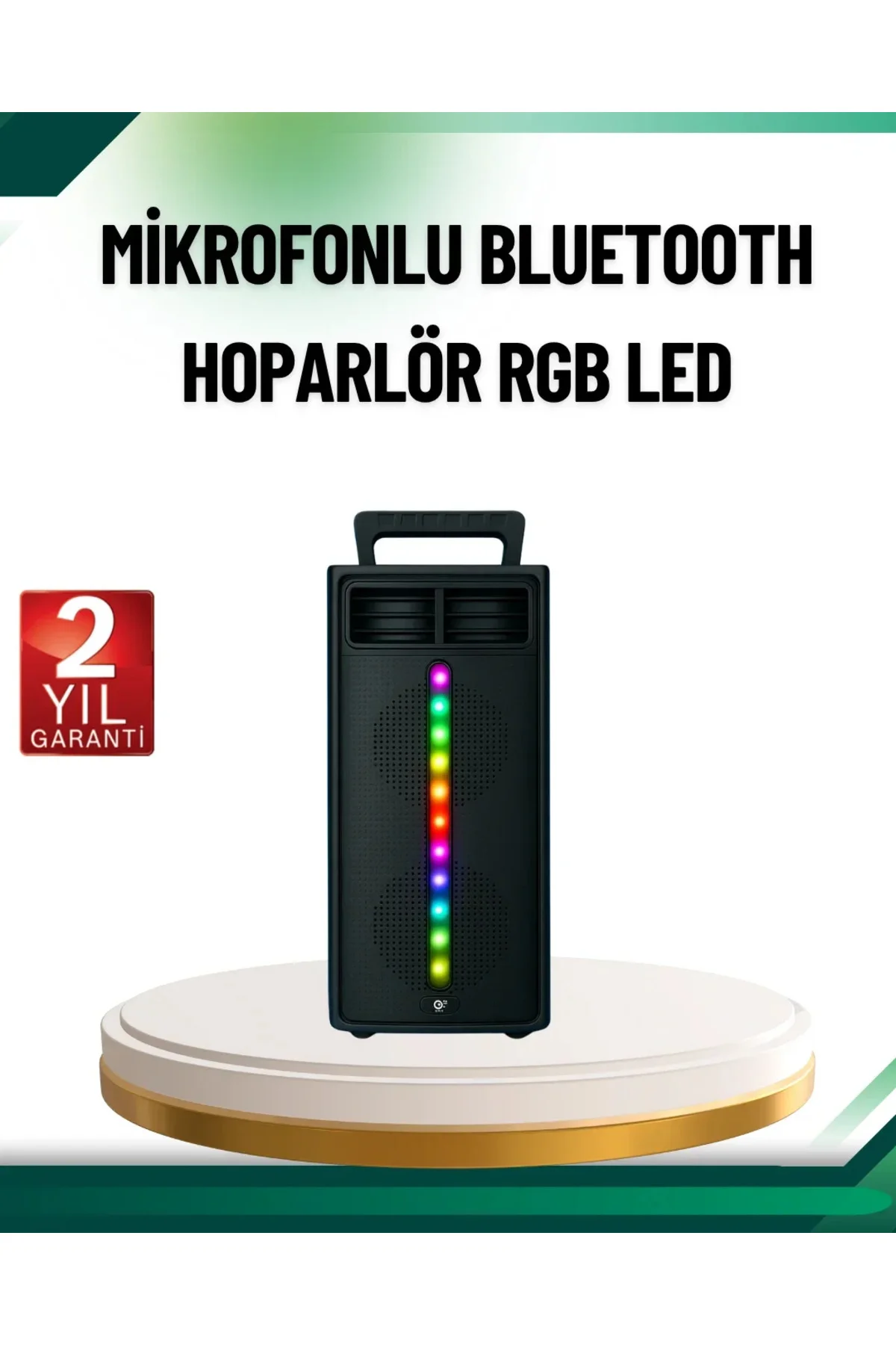 Şarjlı Işıklı Bluetooth Hoparlör | USB, AUX, TF Kart ve Radyo Destekli Şarjlı Işıklı Bluetooth Hoparlör | USB, AUX, TF Kart ve Radyo Destekli