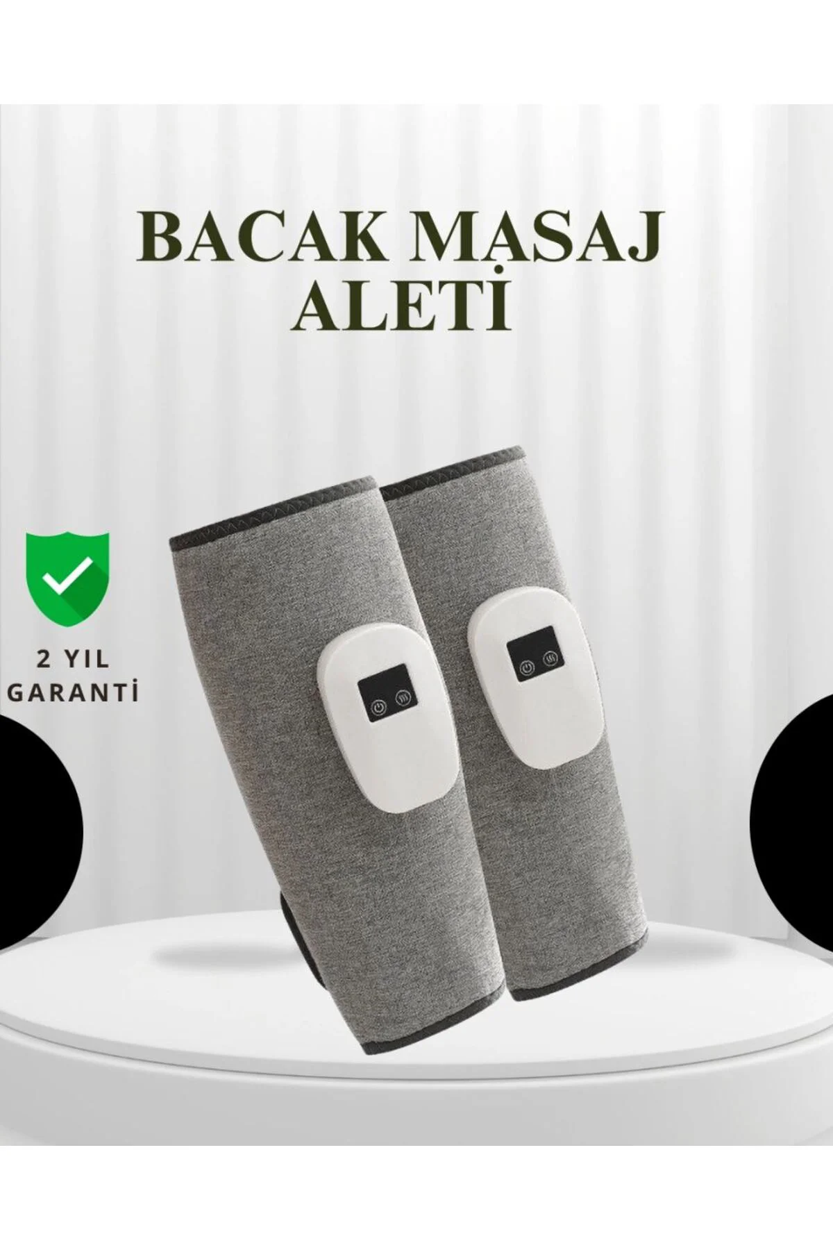 Şarjlı Isıtmalı Baldır Masaj Aleti – 3 Hava Basınçlı, Titreşimli 