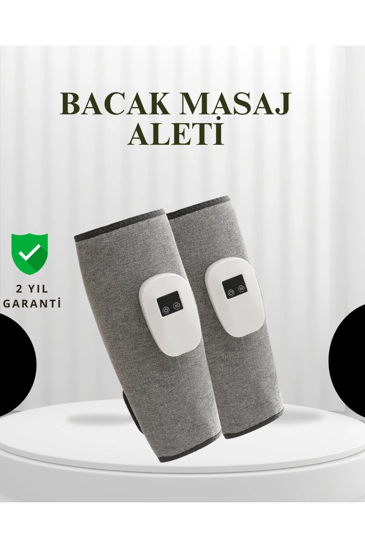 Şarjlı Isıtmalı Baldır Masaj Aleti – 3 Hava Basınçlı, Titreşimli 