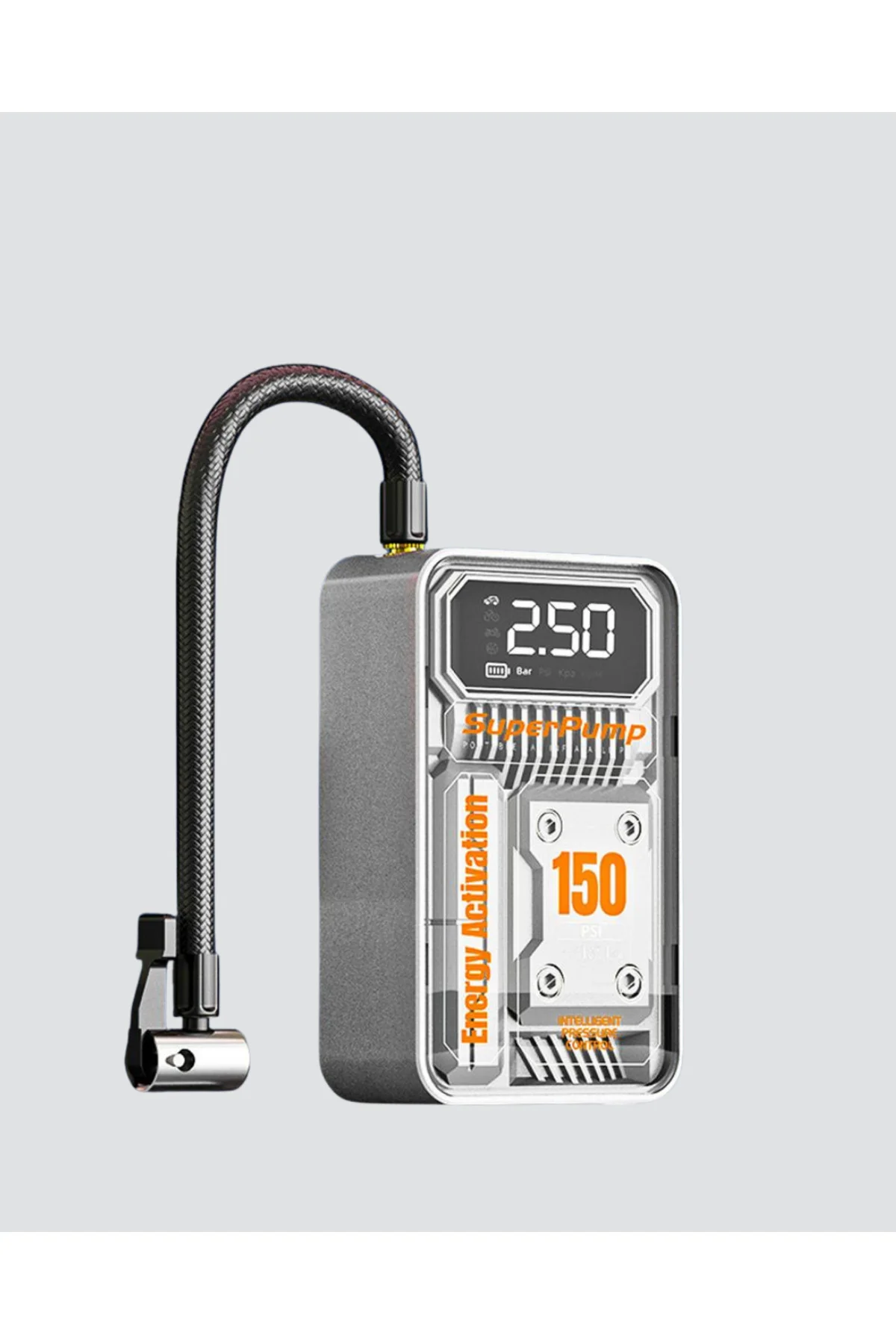 Şarjlı Kablosuz Hava Pompası – 150 PSI Basınç, LED Ekran ve 6000m