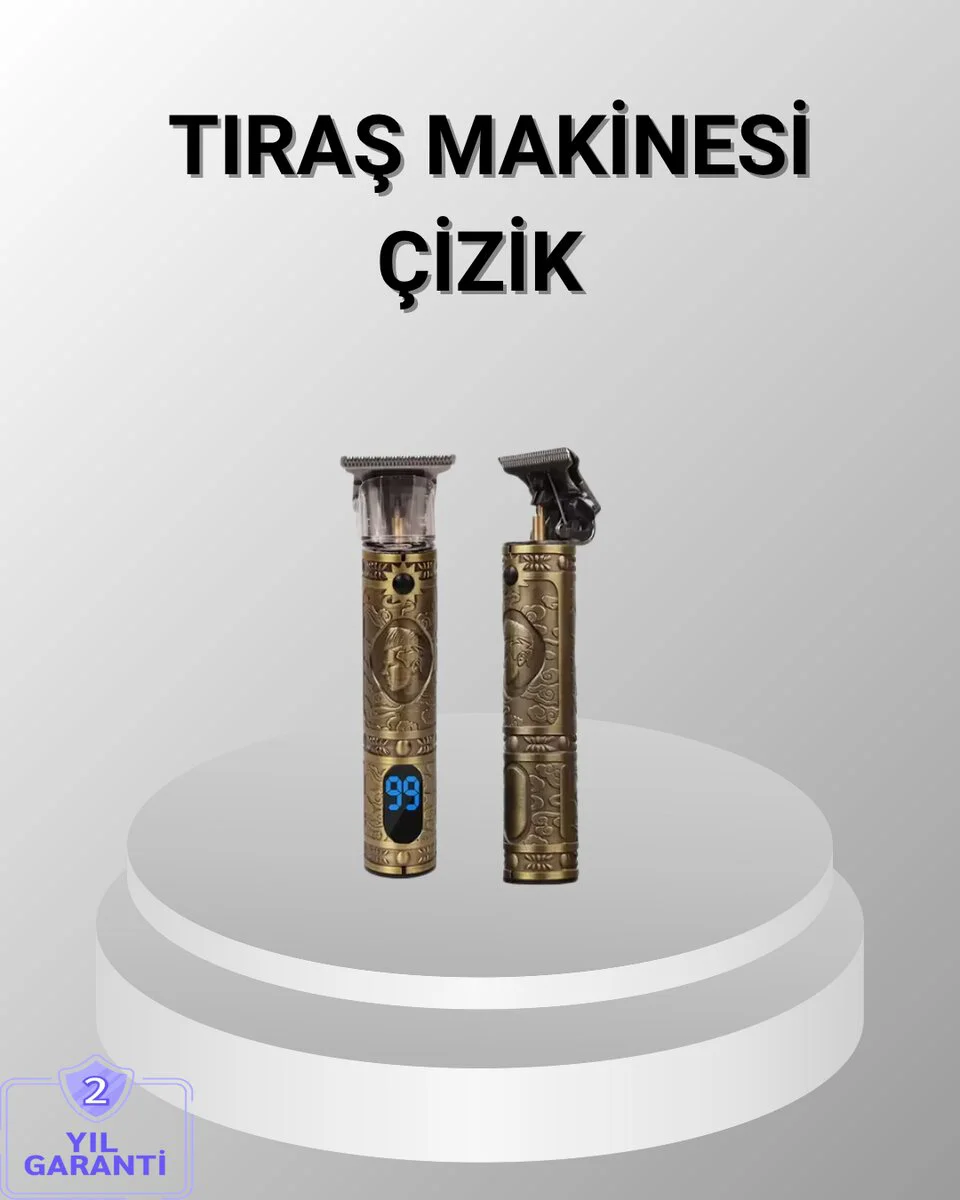 Şarjlı Kablosuz Tıraş Makinesi – 1800 mAh Batarya ile Uzun Pil Ömrü ve Sessiz Motor