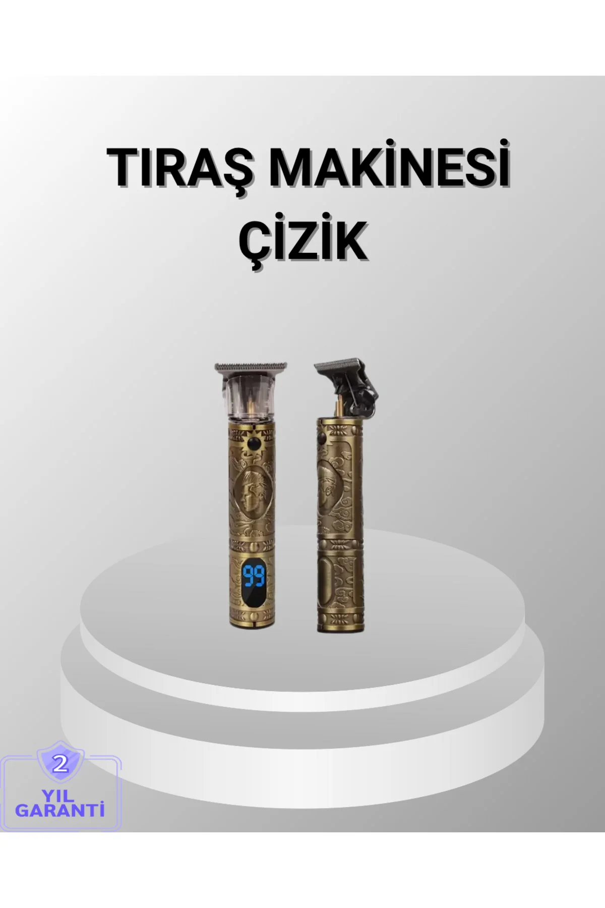 Şarjlı Kablosuz Tıraş Makinesi – 1800 mAh Batarya, Uzun Pil Ömrü, Profesyonel Sessiz Motor