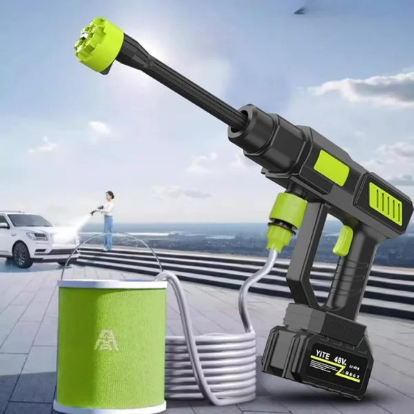 Şarjlı Kablosuz Yüksek Basınçlı Oto Yıkama Makinesi Şarjlı Kablosuz Yüksek Basınçlı Oto Yıkama Makinesi